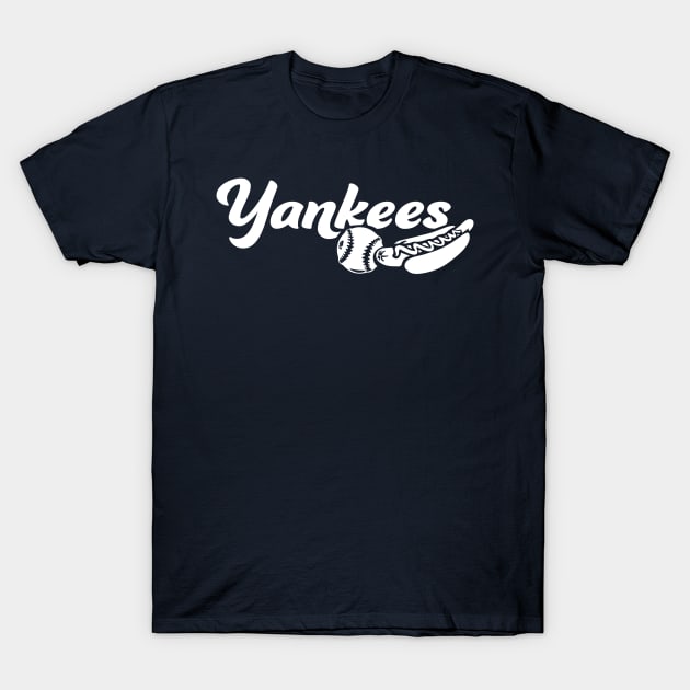 Yankees Ball and Dog T-Shirt by Throwzack